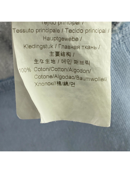 KENZO F555SW0774MD 総柄ロゴスウェット 水色 (L)