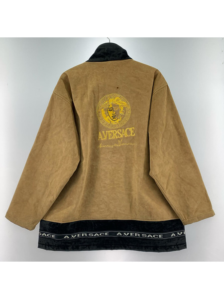 A.VERSACE メデューサ刺繍 2トーンジャケット F ベージュ[値下]