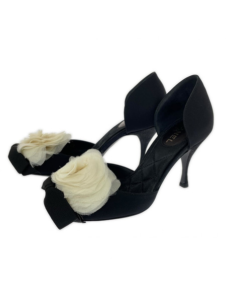 靴 カメリアリボン G25059 黒