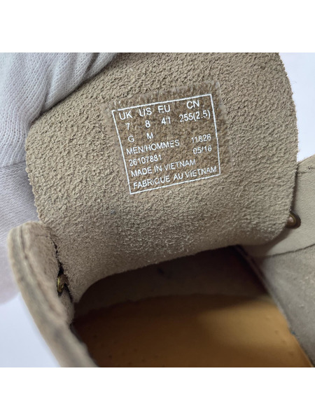 Clarks シューズ Desert Boot スウェード ベージュ 25.5cm