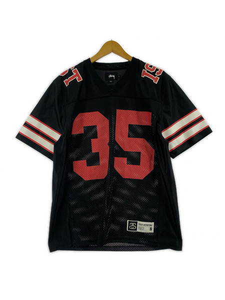STUSSY 半袖Tシャツ・カットソー ブラック アメフトシャツ