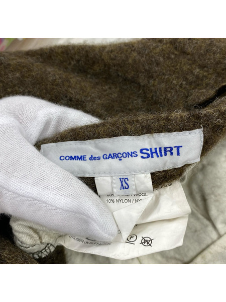 COMME des GARCONS パンツ SHIRT 25AW バイカラーウールパンツ