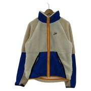 NIKE ジャケット フリースジャケット (S) 白ベージュ青