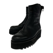 TEARS OF SWAN  27.0 ブラック PLATFORM SHARK SOLE SHORT BOOTS