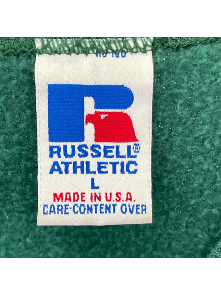 OLD RUSSEL 90s/スウェット/L/グリーン