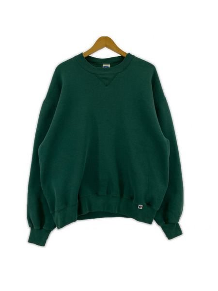 OLD RUSSEL 90s/スウェット/L/グリーン