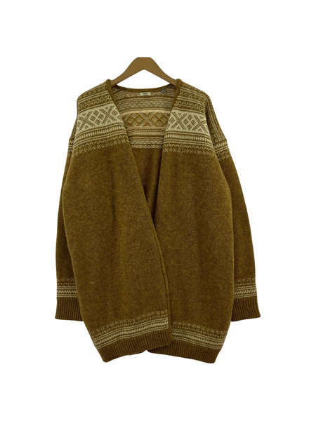 カーディガン NOWOS ニットカーディガン ノルディック[値下]