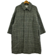 ジャケット HONNETE バルーンコート チェック/グレー