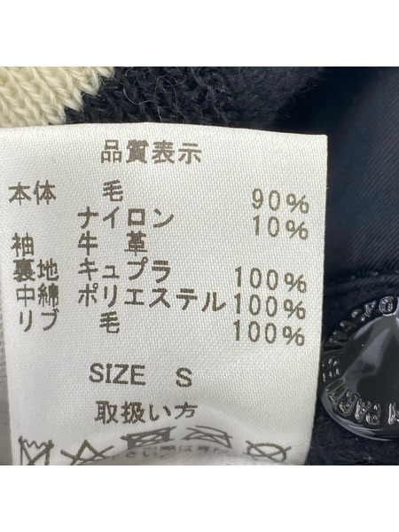 WACKO MARIA ジャケット カウハイドスリーブ バーシティジャケット