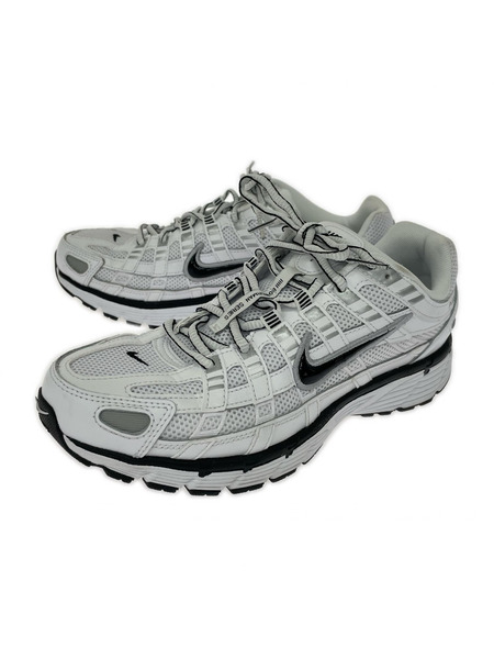 NIKE スニーカー P-6000 white black Metallic Silver/26.0