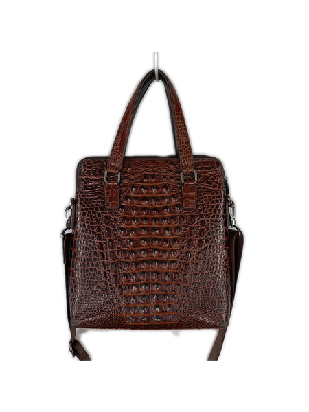ショルダーバッグ BOLINI クロコ ショルダー 茶
