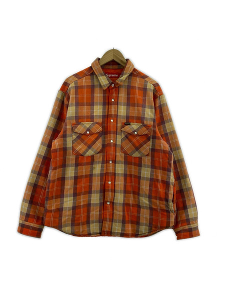 Supreme 長袖シャツ 24SS Quilted Flannel Snap Shirt (M)