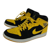 NIKE スニーカー AJ1 Retoro Mid 黄 (27.5cm)