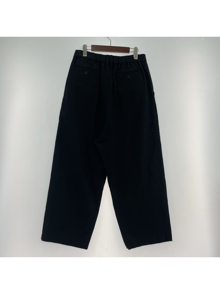 JUNYA WATANABE COMME des GARCONS MAN パンツ ウールサージタックパンツ S ブラック[値下]