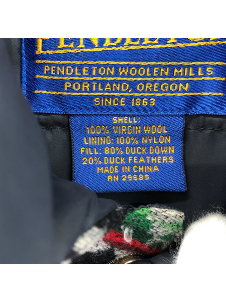 PENDLETON ダウンベスト ラグ柄ダウンベスト(L)