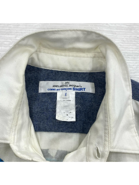 COMME des GARCONS SHIRT×Jean Michel Basquiat 18AW (S) 白系