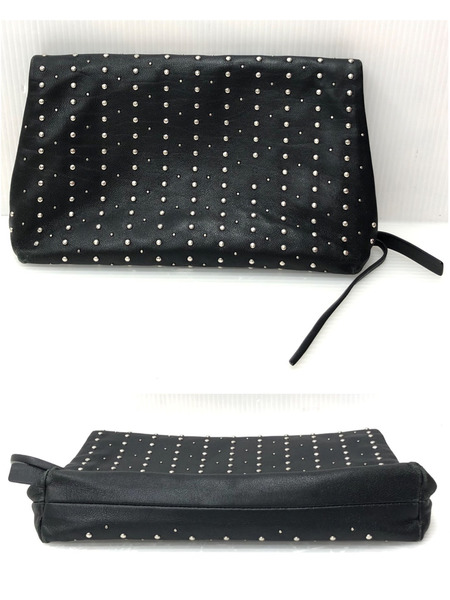 JIMMY CHOO クラッチバッグ スタッズ 黒
