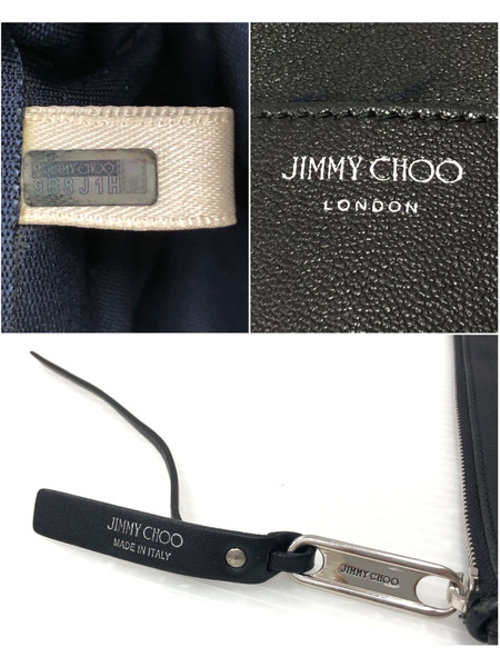 JIMMY CHOO クラッチバッグ スタッズ 黒