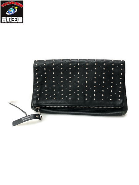 JIMMY CHOO クラッチバッグ スタッズ 黒