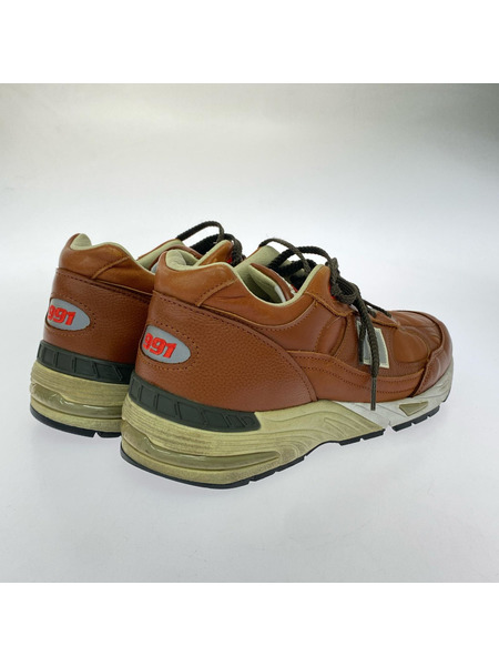 NEW BALANCE スニーカー M991GNB/UK製/レザー/茶/UK9 1/2