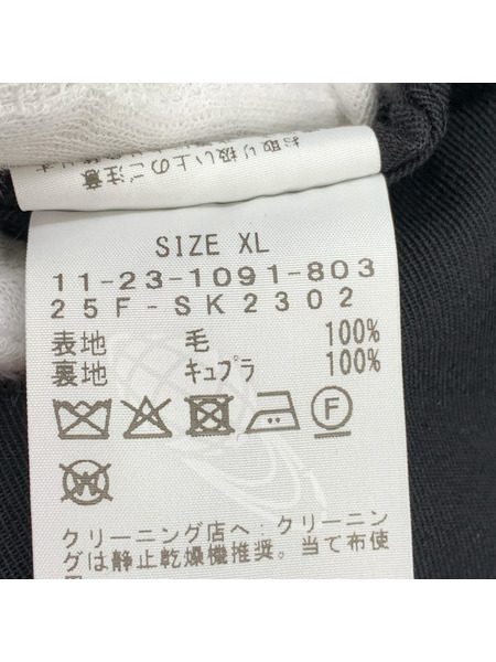 SSZ HOMME 25AW Conference Slacks 2タックワイドスラックス XL 黒