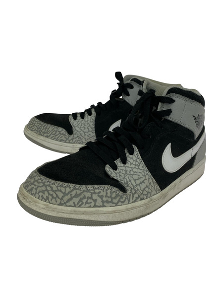 NIKE スニーカー Air Jordan 1 Mid Elephant Toe (29㎝)[値下]