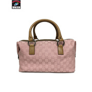 GUCCI　ハンドバッグ GGキャンバス/ミニボストンバッグ/ピンク/113009