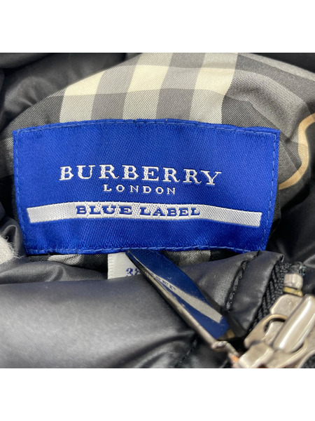 BURBERRY BLUE LABEL ダウンベスト ファー フーデッド ダウンベスト