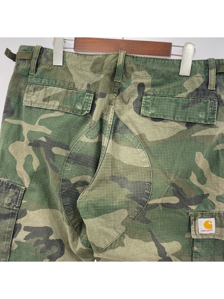 Carhartt パンツ WIP カモフラ リップストップ カーゴパンツ