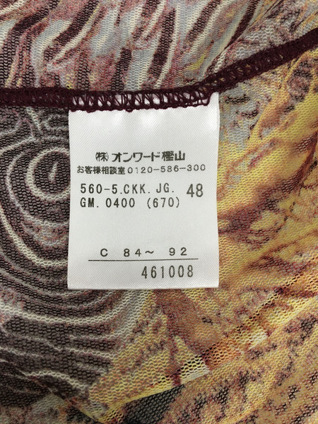 JEAN-PAUL GAULTIER HOMME 熱帯魚/海 パワーネット 総柄メッシュカットソー(48)
