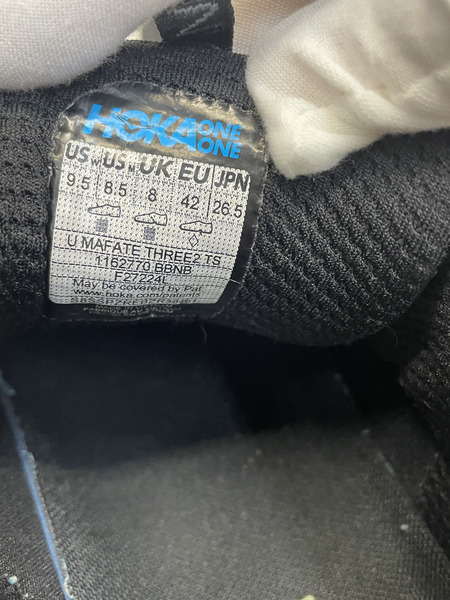 HOKA ONE ONE MAFATE THREE2 TS スニーカー 26.5 ブラック 51-219-14-010100