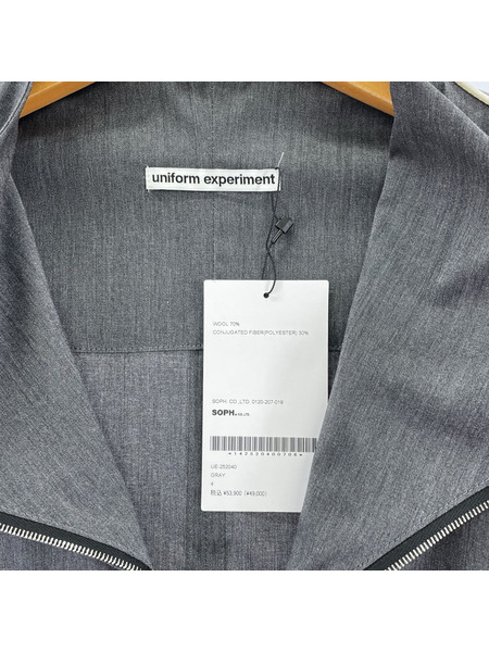 uniform experiment ジャケット REFINED PIPING TRACK JACKET