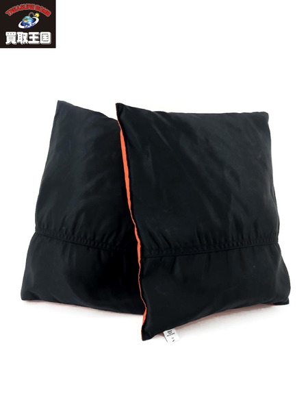 FACETASM ダウンマフラー ブラック オレンジ [値下]