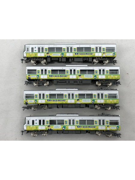 鉄道模型車両 GReenmax　名鉄3300系　エコムーブトレインラッピング　4両編成セット