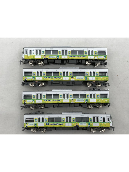 鉄道模型車両 GReenmax　名鉄3300系　エコムーブトレインラッピング　4両編成セット