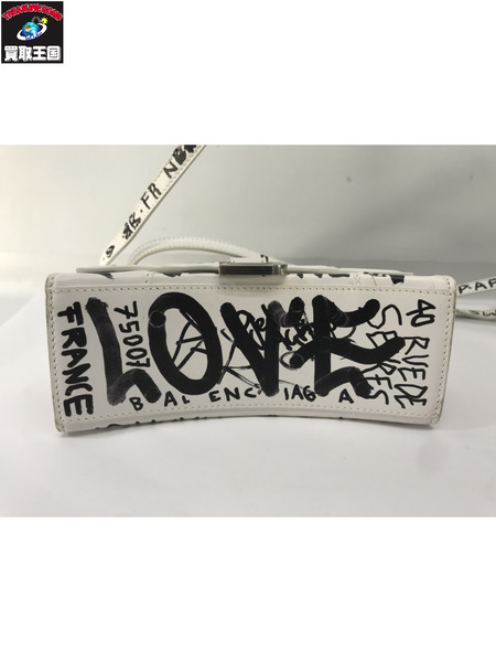 Balenciaga ショルダーバッグ グラフィック アワーグラス 2wayショルダーバッグ 白