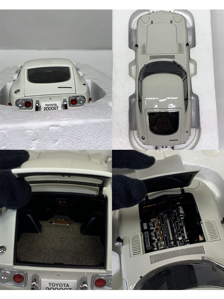 AUTOart 1/18 TOYOTA 2000GT COUPE ホワイト MILLENNIUM 78742 開封品 ダメージあり オートアート トヨタ 2000GT クーペ 
