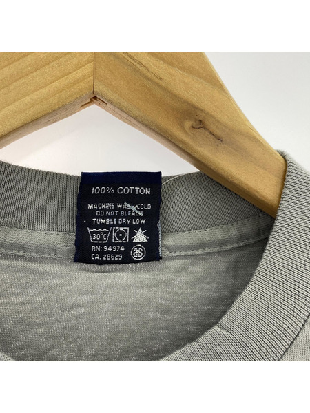 STUSSY　紺タグ　ITS ON　Tシャツ　グレー　XL