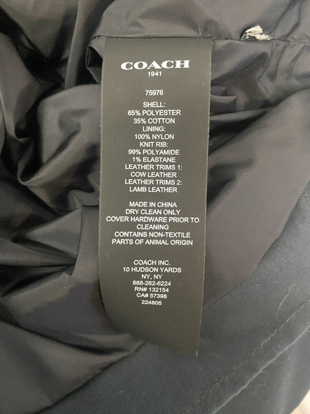 COACH　 MA-1 ブルゾン　ネイビー　48