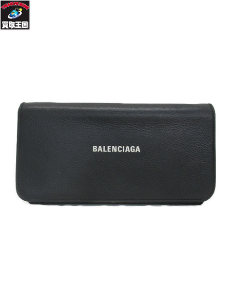 長財布 CASH LARGE FLAP WALLET ブラック