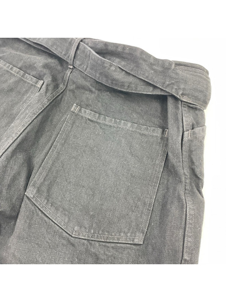 COMOLI デニム・ジーンズ 25AW ベルテッド デニム 3 ブラック