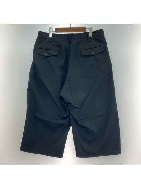 Yohji Yamamoto パンツ 左コインポケット付シワギャバ太パンツ 黒