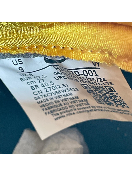 NIKE×Wu-Tang ClanDUNK HI RETRO HJ4320-001 Black and Pollen