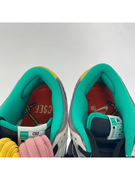 NIKE SB CSEF Dunk Low Pro QS White and Black HJ4132-100