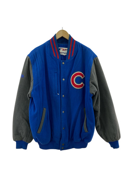 OLD・VINTAGE ブルゾン・ジャンパー Majestic ウールスタジャン CHICAGO (L)