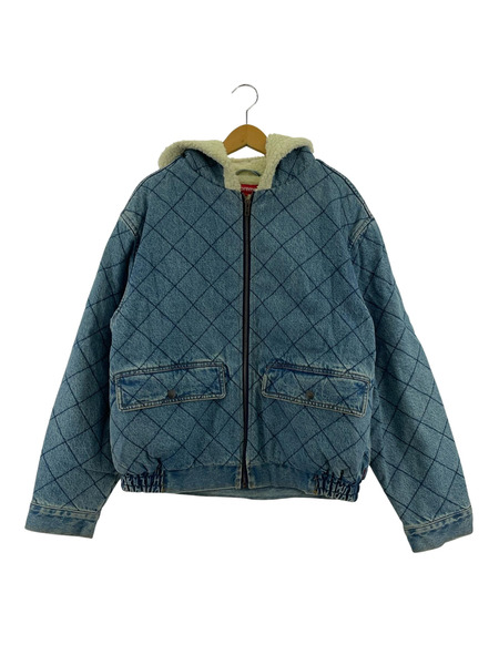 Supreme ブルゾン・ジャンパー 18AW Quited Denim Pilot Jacket M ブルー