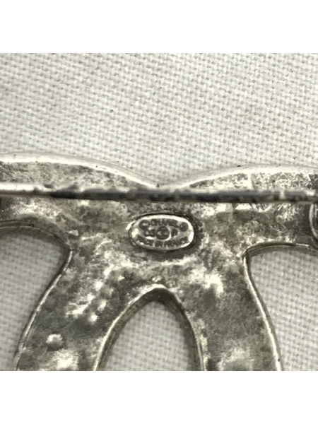 アクセサリー CHANEL ブローチ シルバー