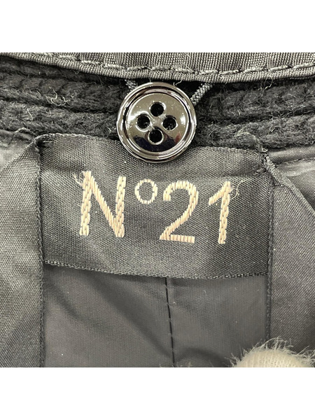 N21 numero ventuno ニットドッキングボンバージャケット 50 ブラック
