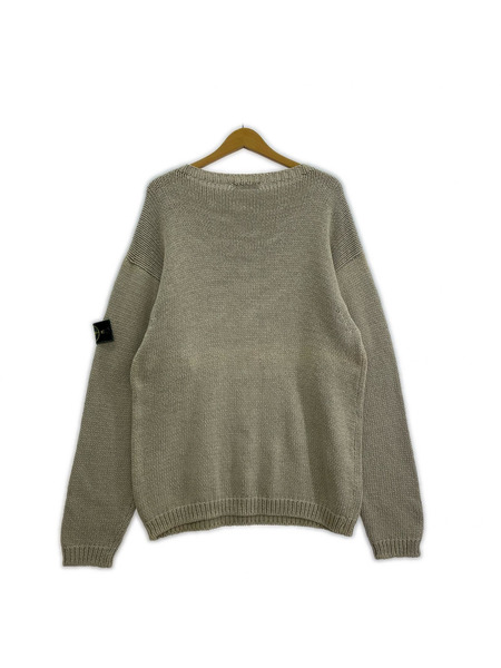 STONE ISLAND ニット・セーター 90s グリーンエッジワッペン クルーネックニット (L)