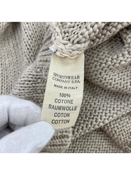 STONE ISLAND ニット・セーター 90s グリーンエッジワッペン クルーネックニット (L)